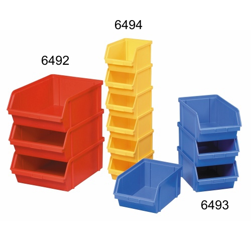 Műanyag tároló doboz 200x150x122-sárga