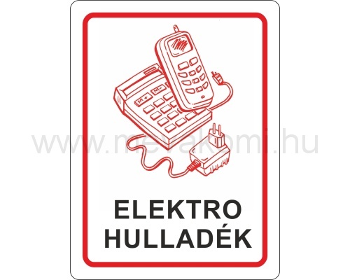 Öntapadós matrica-elektro hulladék