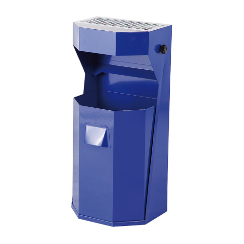 50 literes fém hulladékgyűjtő - kék