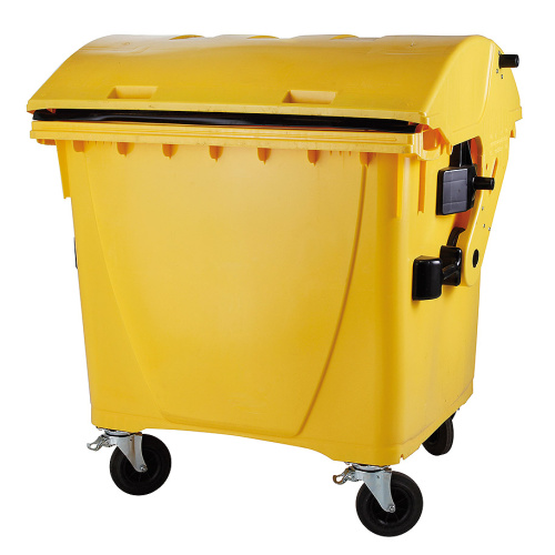 1100 literes műanyag konténer-sárga