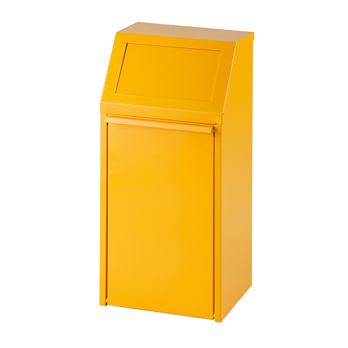 40 literes fém hulladékgyűjtő - sárga