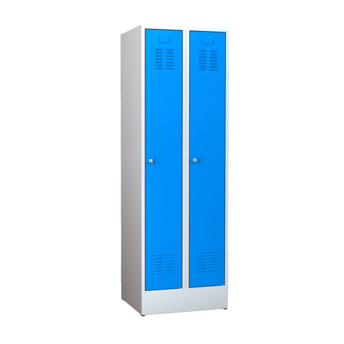 Öltöző szekrény 600 mm szürke/kék