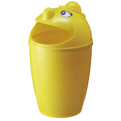 Smiley hulladékgyűjtő-sárga