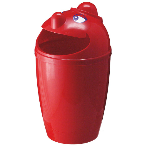 Smiley hulladékgyűjtő-piros