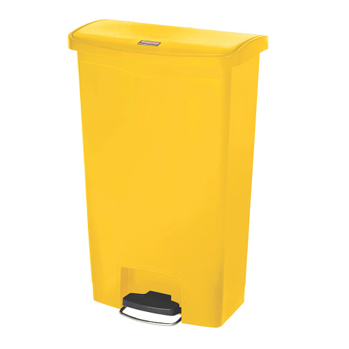 Lábpedálos hulladéktároló - sárga 68 l