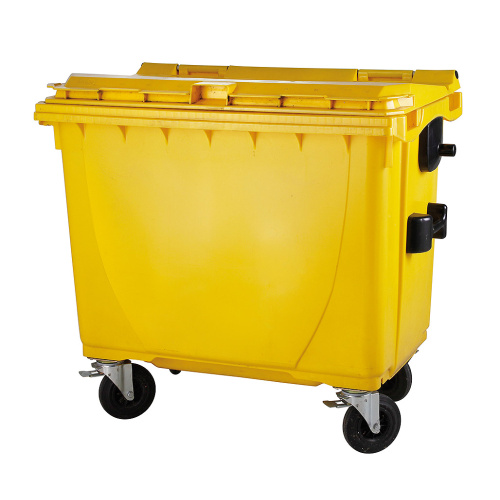 660 literes műanyag konténer - sárga